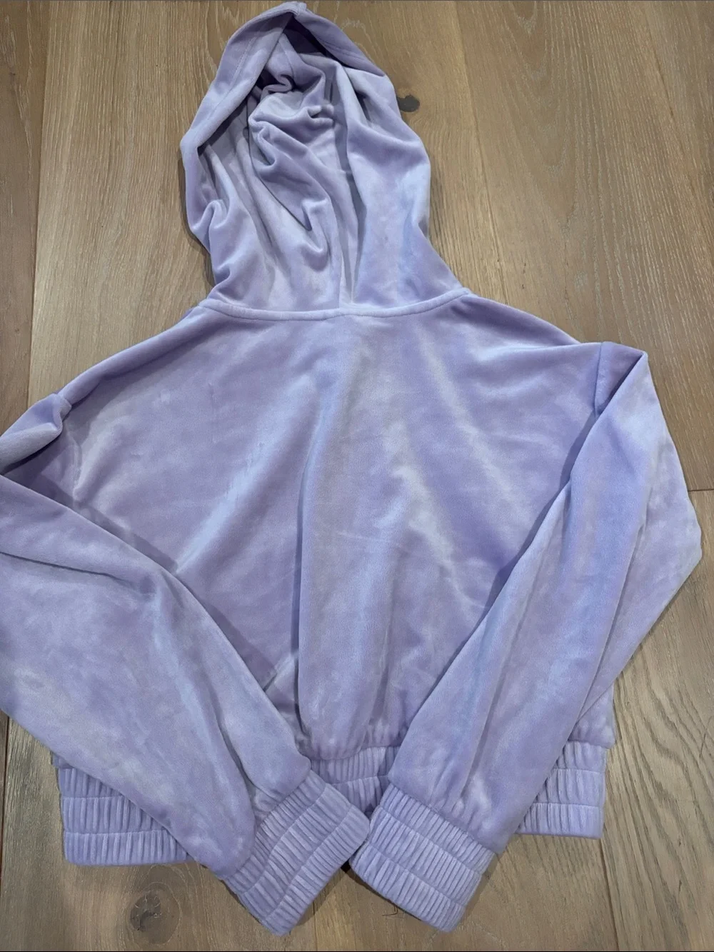Nordstrom Girls' Size 8/10 Lavender Zip Hoodie Jacket.